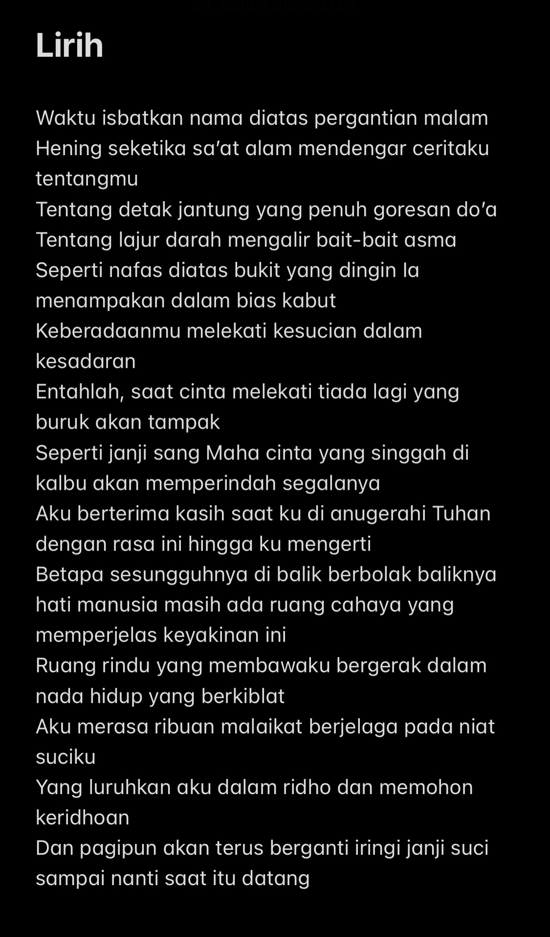 Di aku menemukanmu